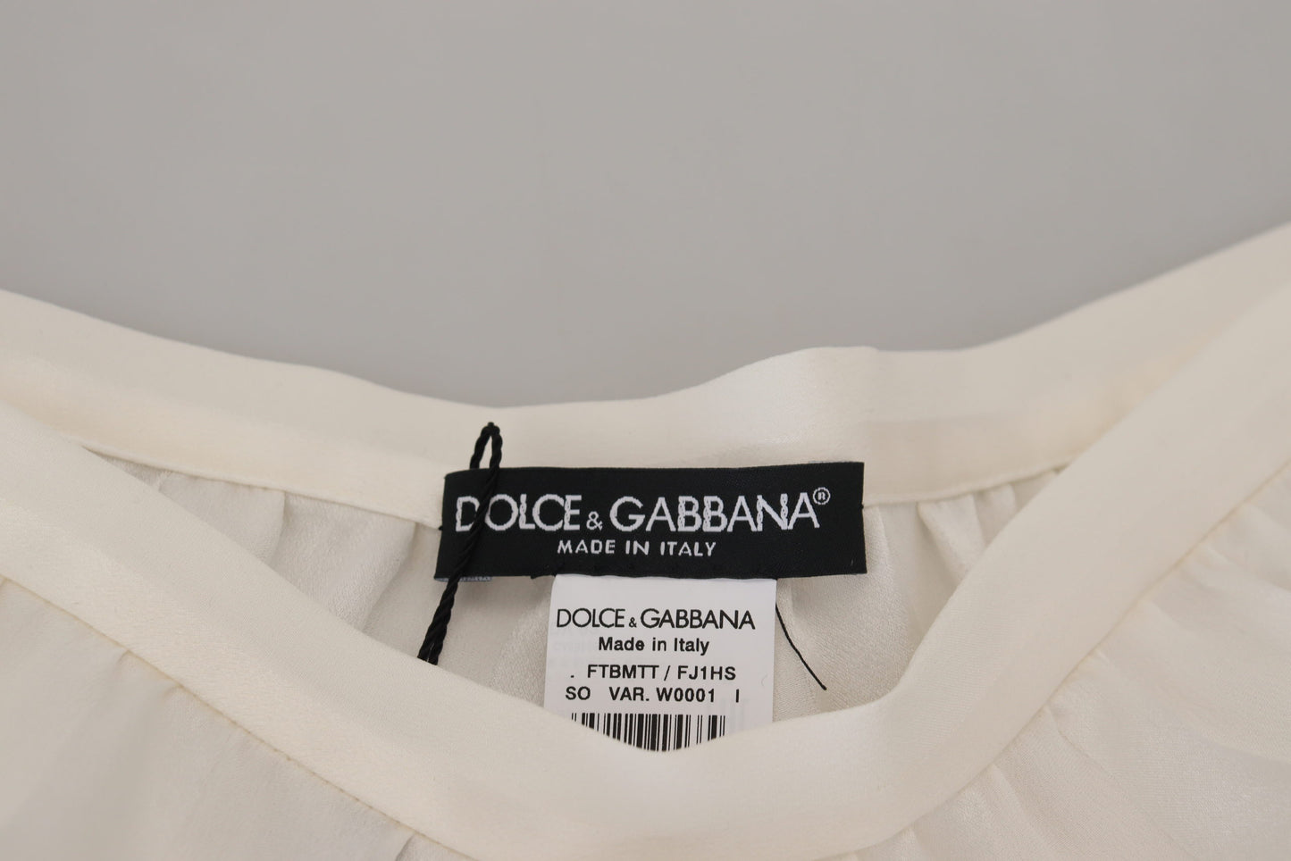 Dolce & Gabbana White Silk Floral Lace Lingerie Underwear