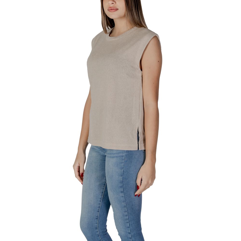 B.Young Beige Viscose Tank Top