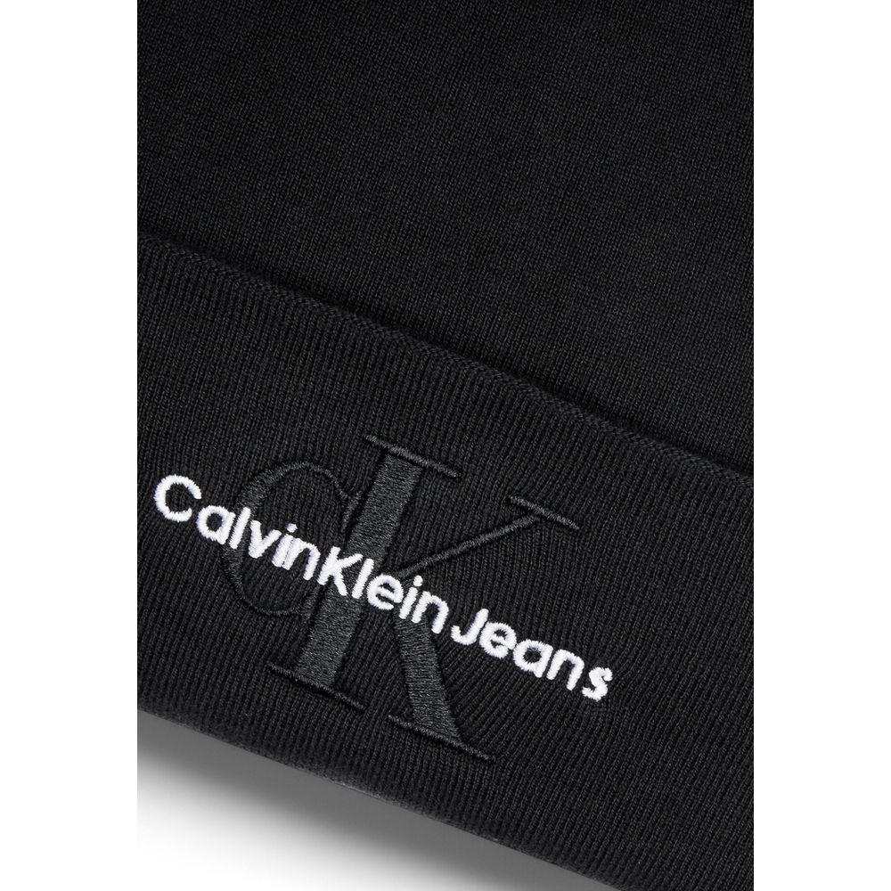 Calvin Klein Jeans Black Organic Cotton Caps Baseball Hat