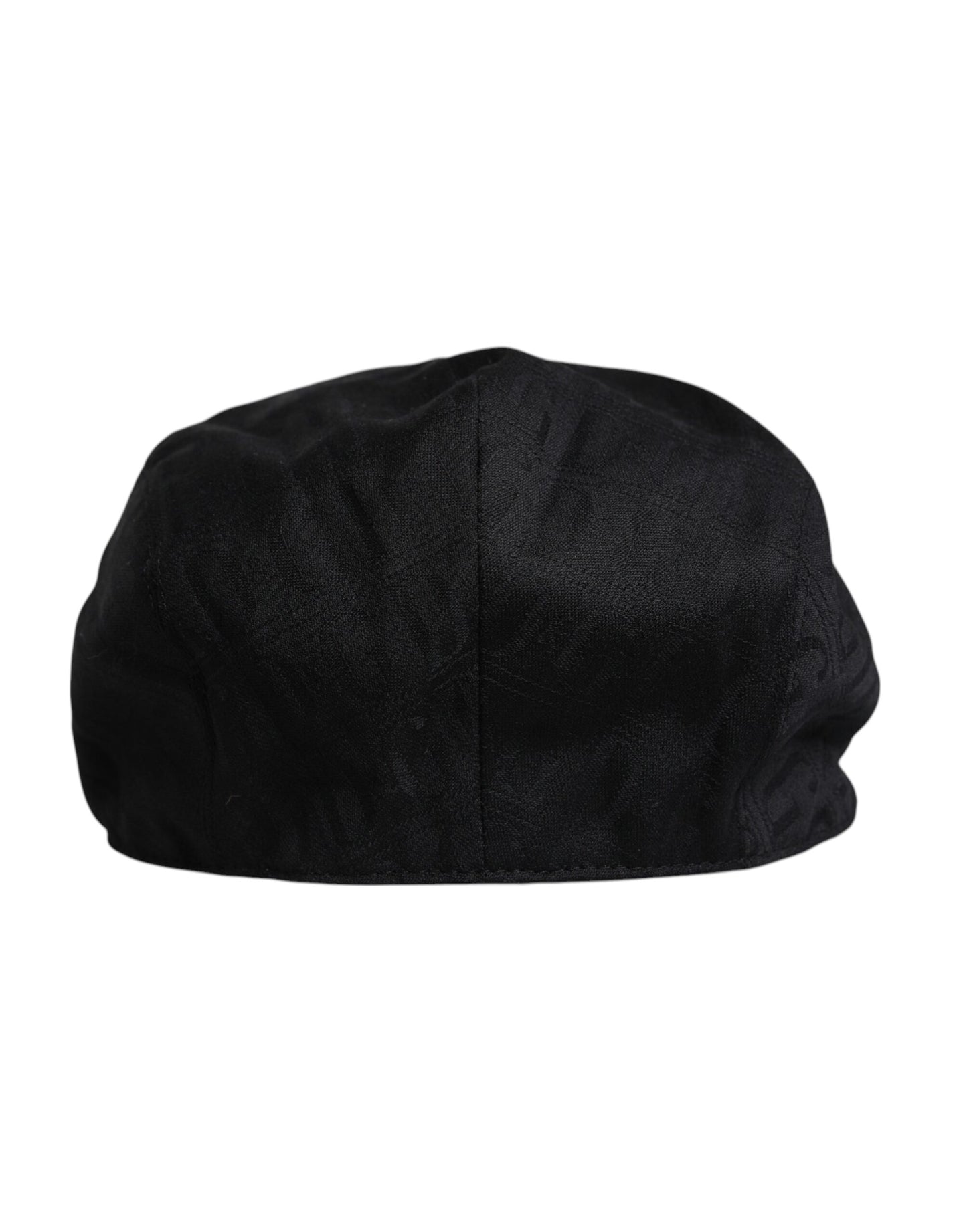 Dolce & Gabbana Black Wool Newsboy Capello Cabbie Hat