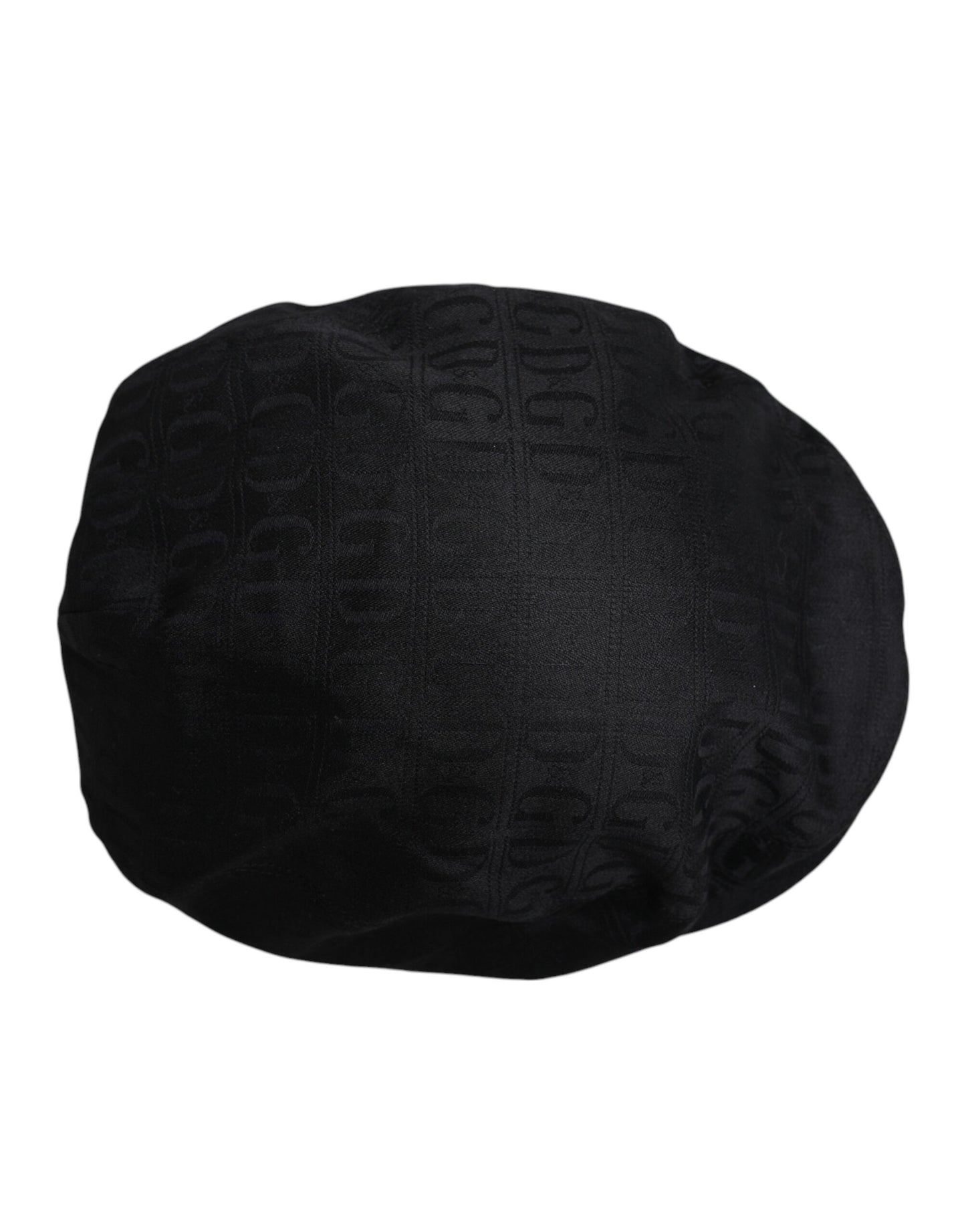 Dolce & Gabbana Black Wool Newsboy Capello Cabbie Hat
