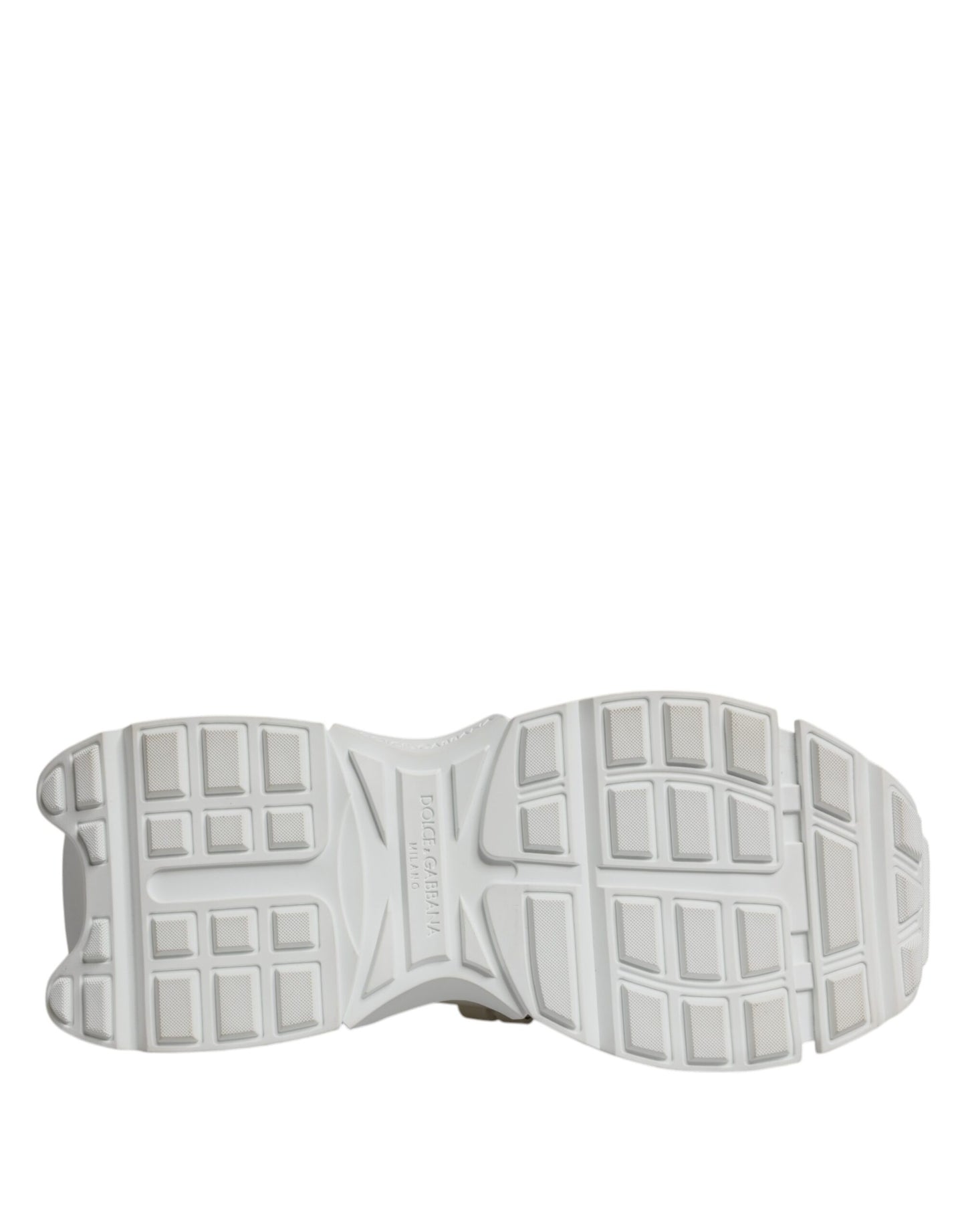 Dolce & Gabbana White Nylon Low Top Space Sneakers Shoes