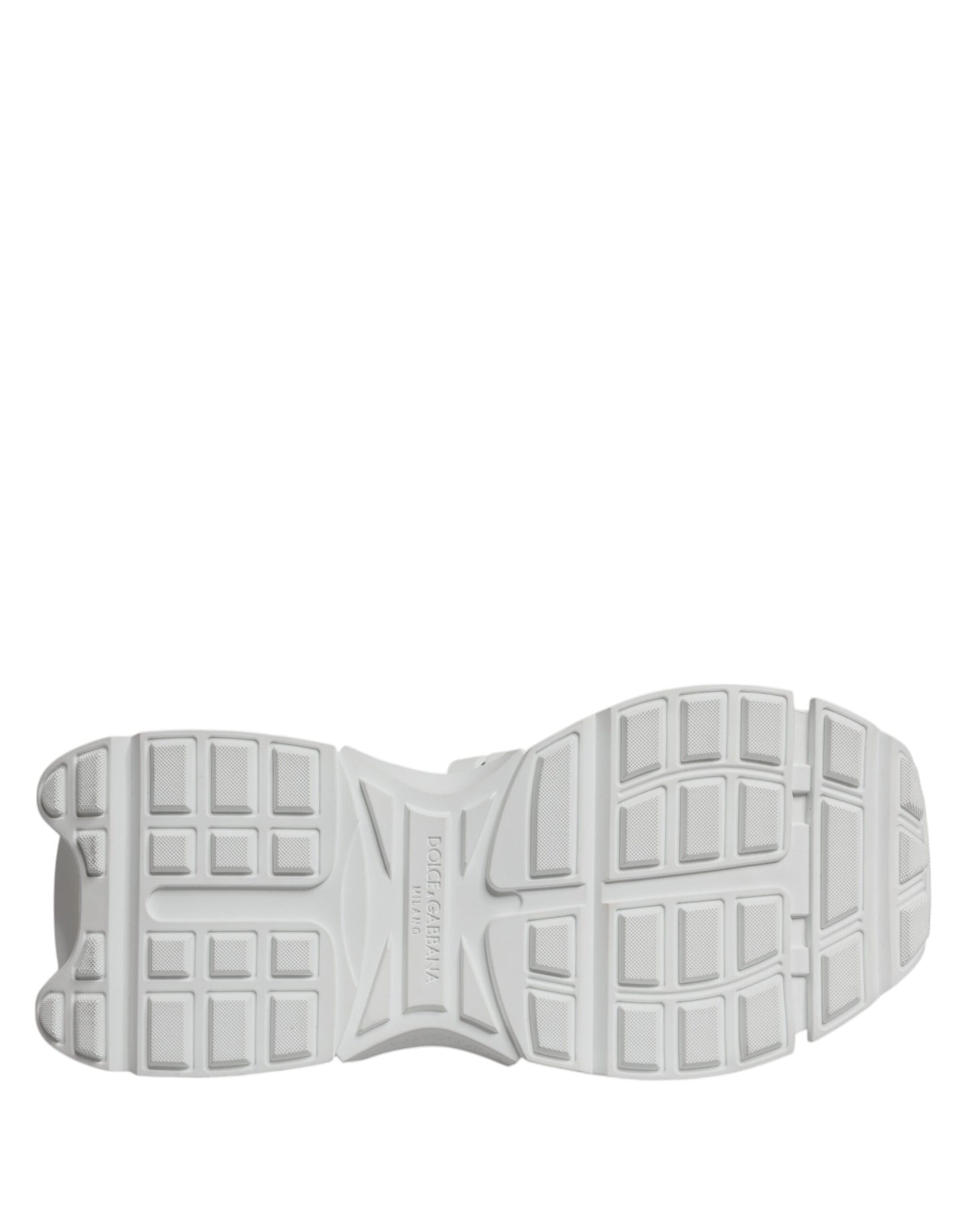 Dolce & Gabbana White Nylon Low Top Space Men Sneakers Shoes