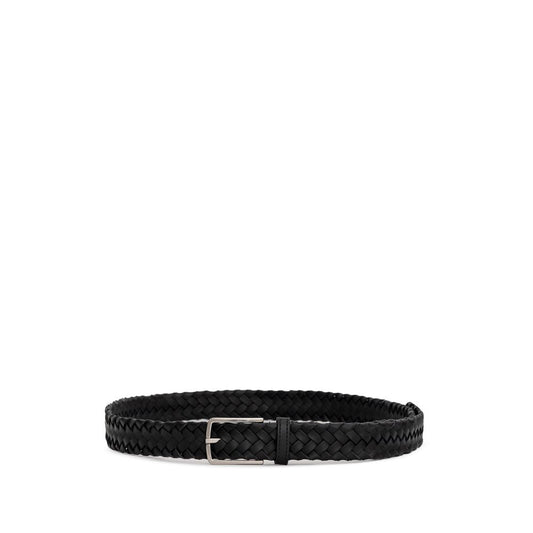 Bottega Veneta Black Leather Belt