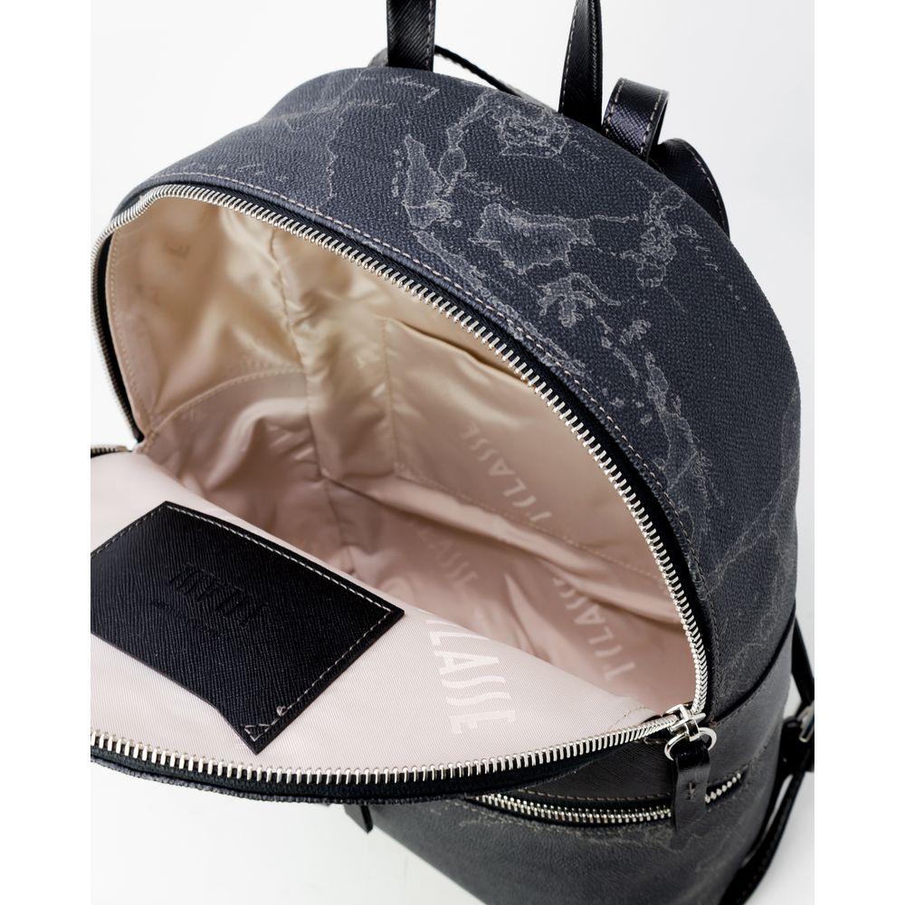 Alviero Martini Prima Classe Black Leather Backpack