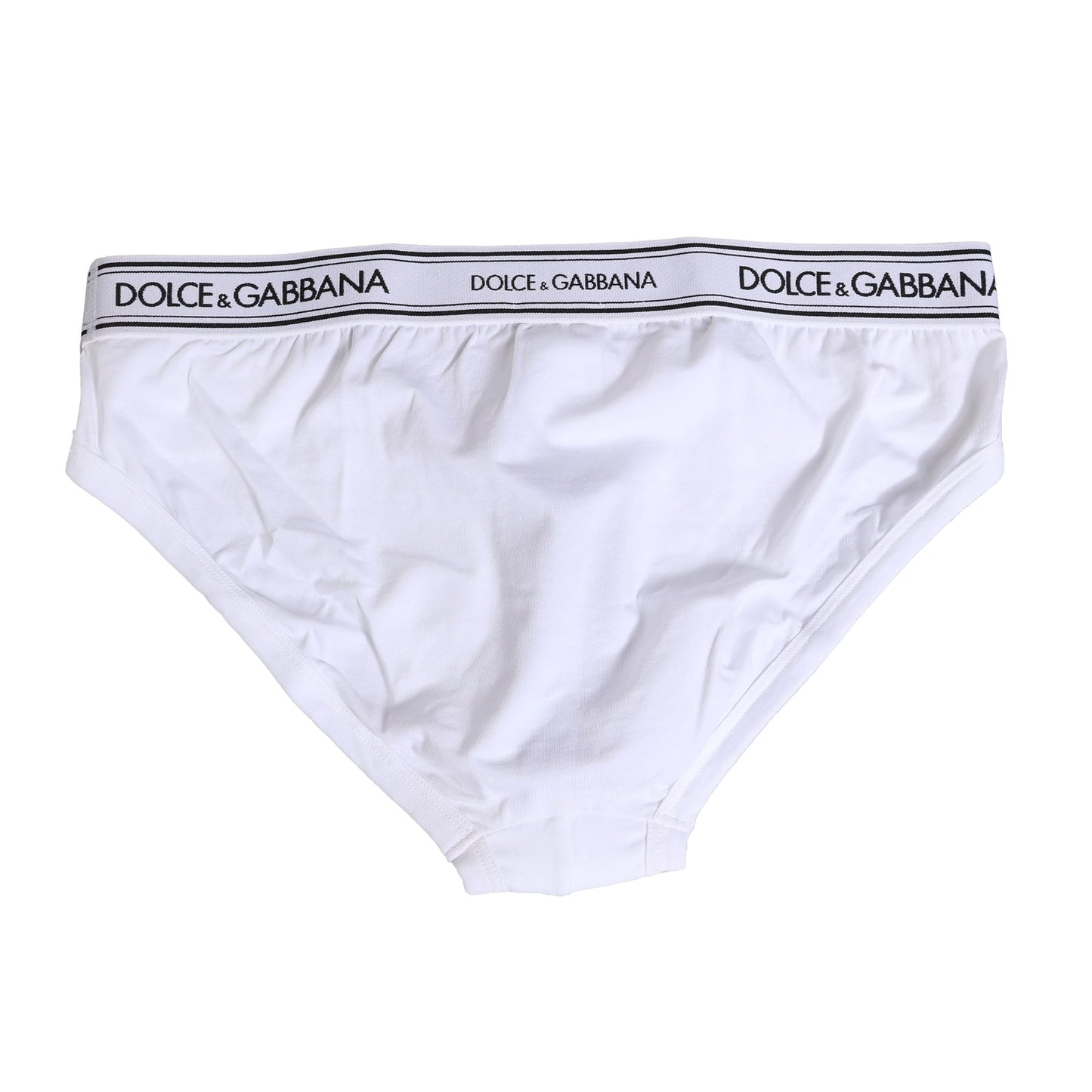 Dolce & Gabbana White Cotton Stretch Regular Brief Underwear