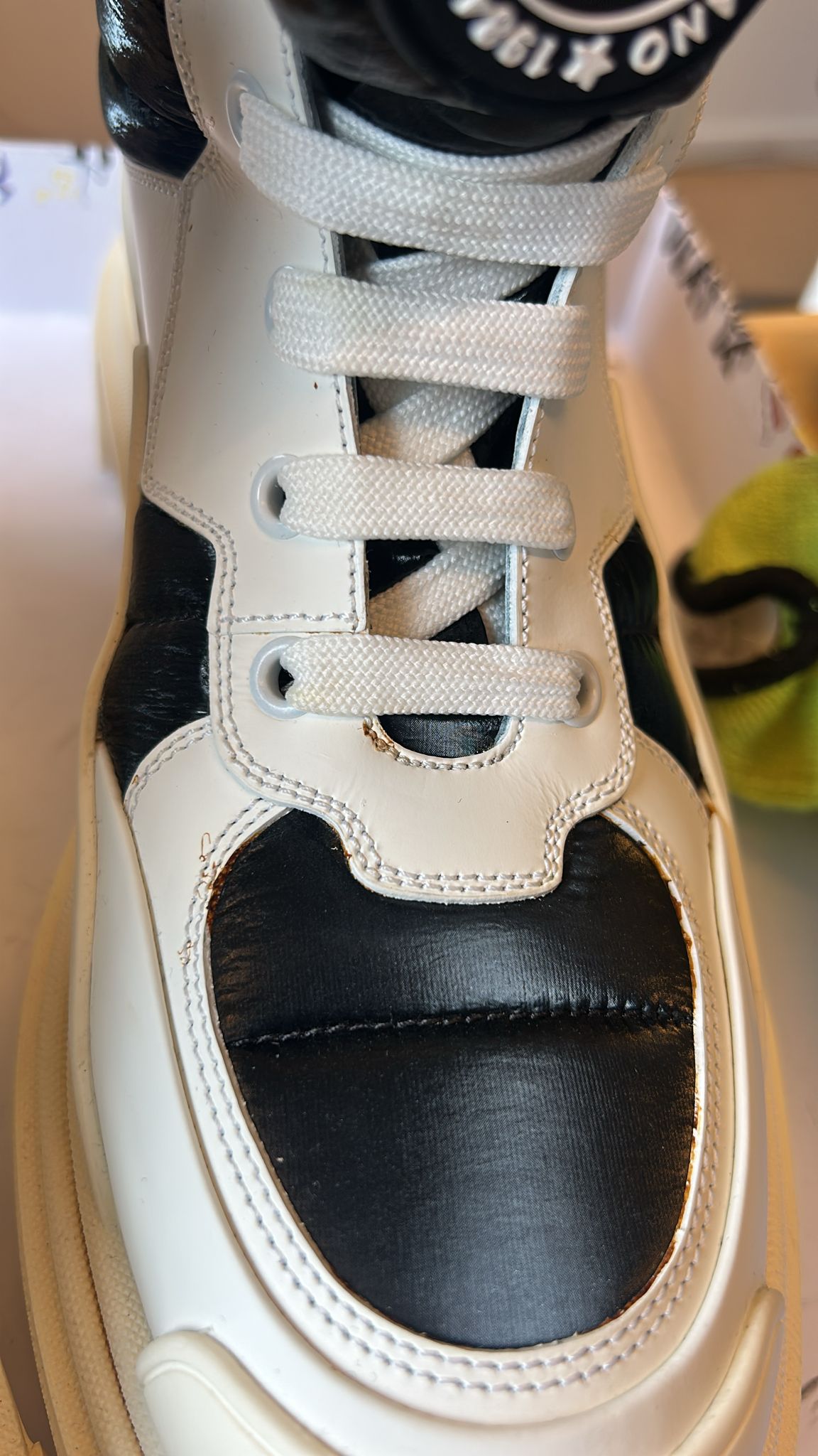 Dolce & Gabbana White Padded Mid Calf Lace Up Boots Shoes