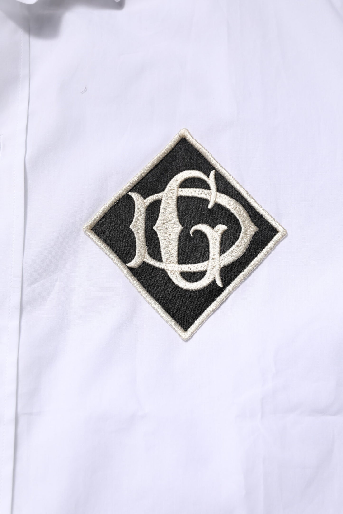 Dolce & Gabbana White GOLD Long Sleeves Men Dress Formal Shirt