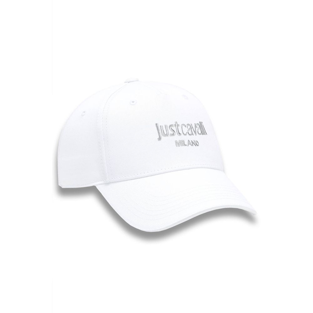 Just Cavalli White Cotton Mens Cap