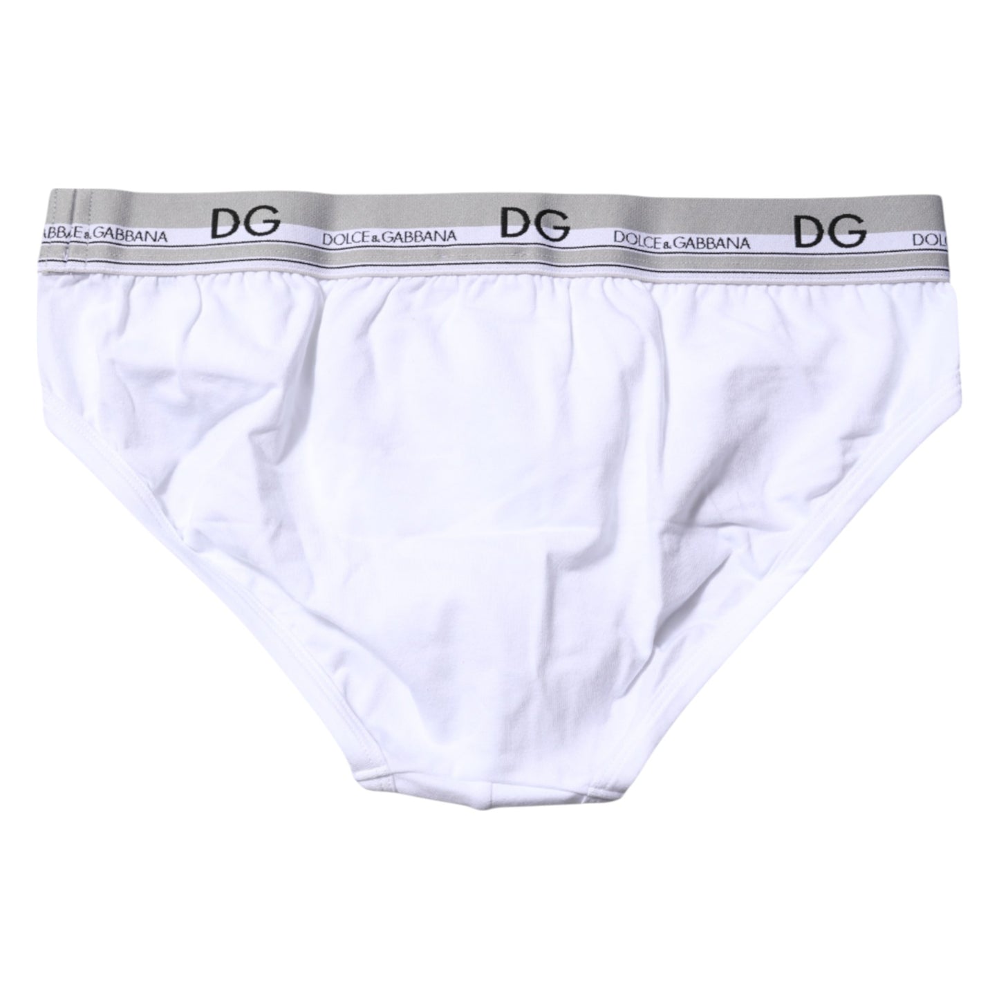 Dolce & Gabbana White Cotton Stretch Regular Brief Underwear