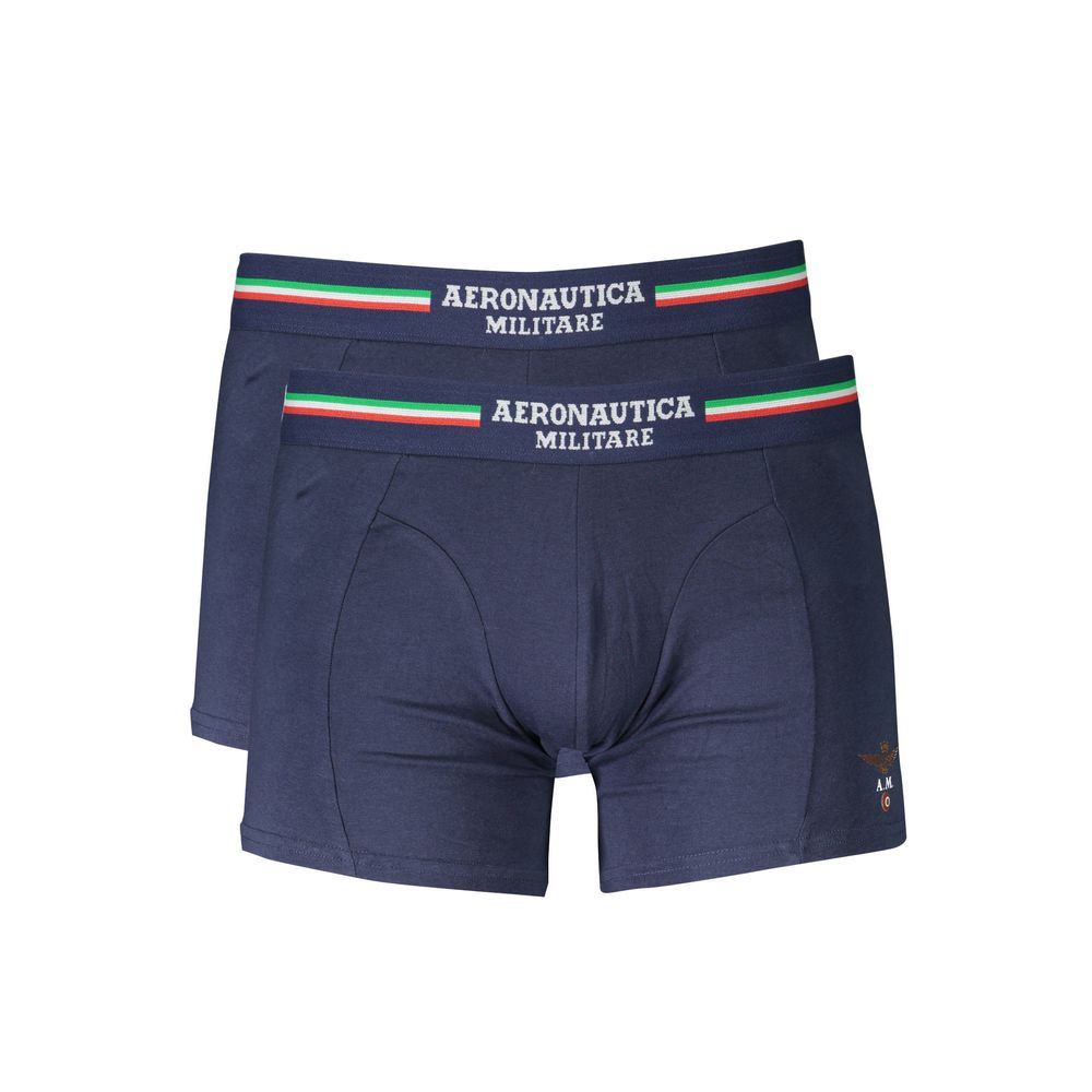 Aeronautica Militare Blue Cotton Underwear
