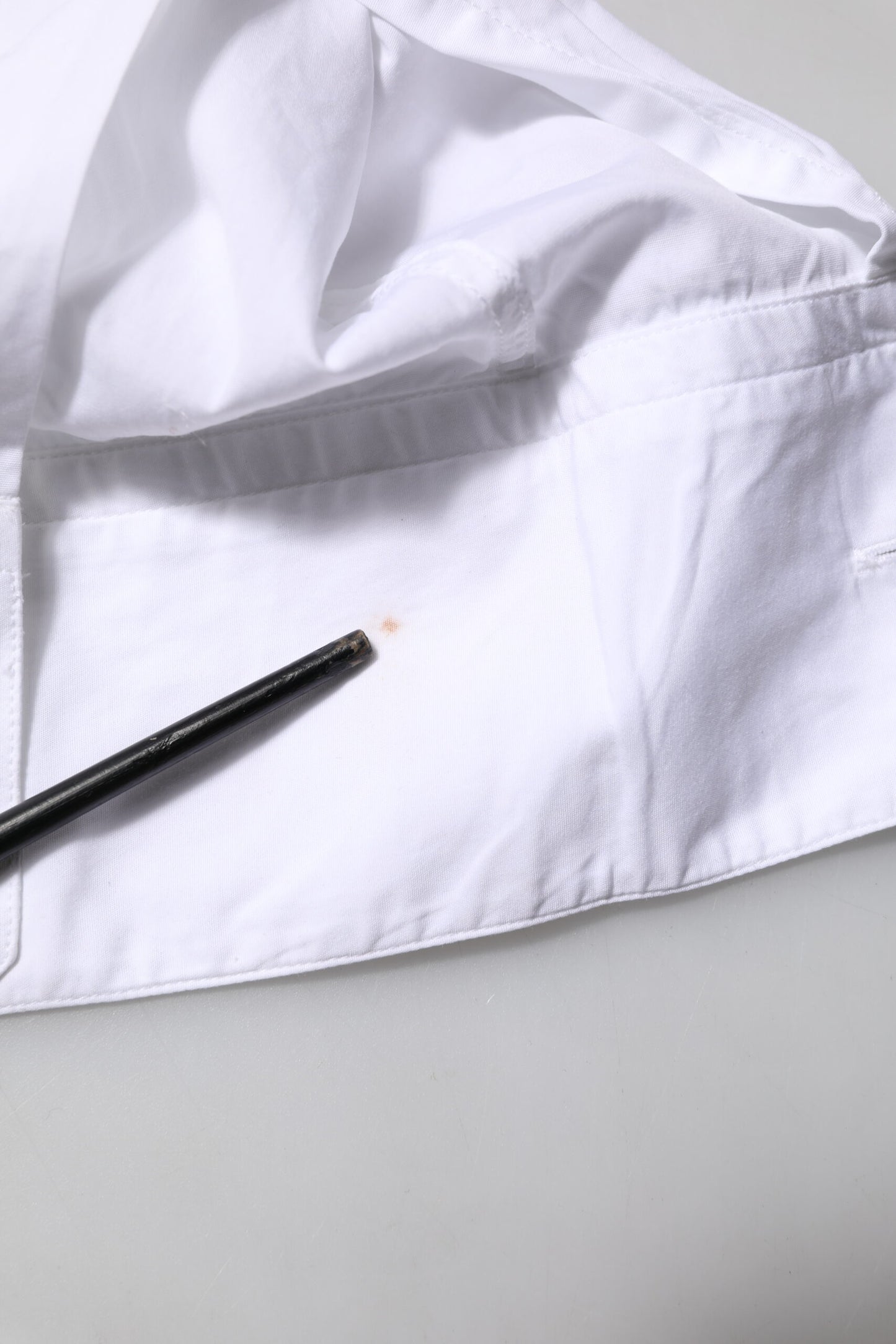 Dolce & Gabbana White Cotton Long Sleeves GOLD Formal Shirt