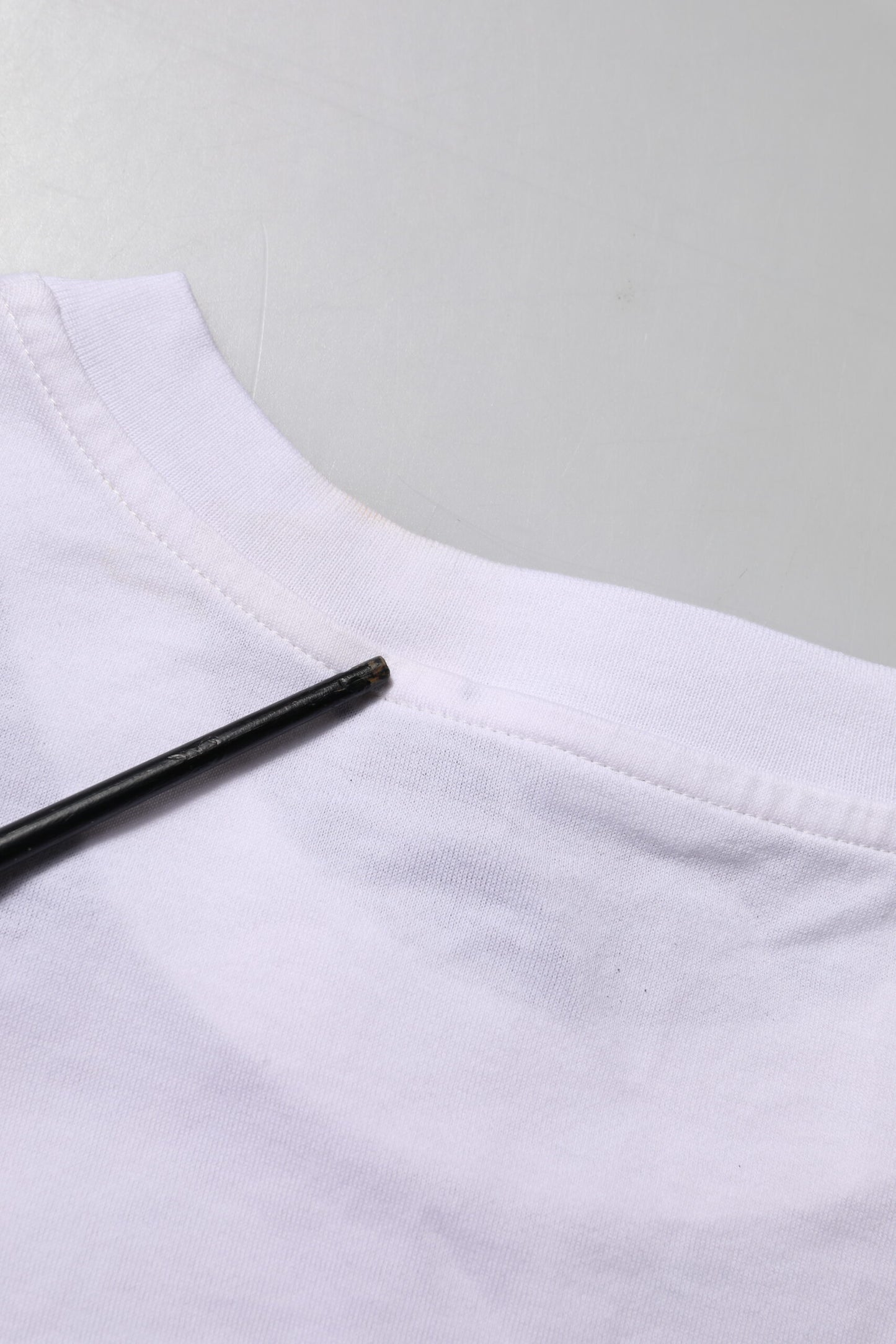 Dolce & Gabbana White Floral Lace DG Detailing Top T-shirt