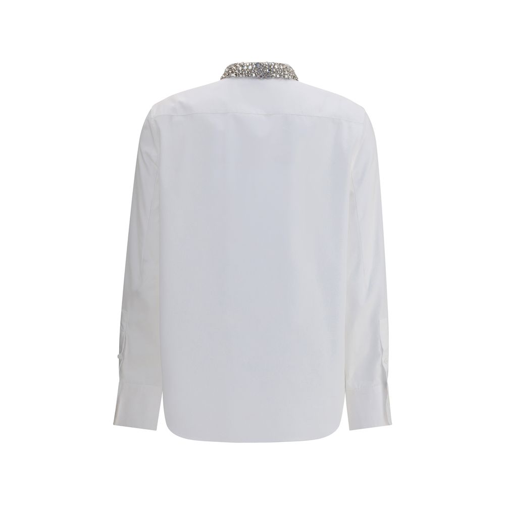 Alexander McQueen Shirt with embellished collar