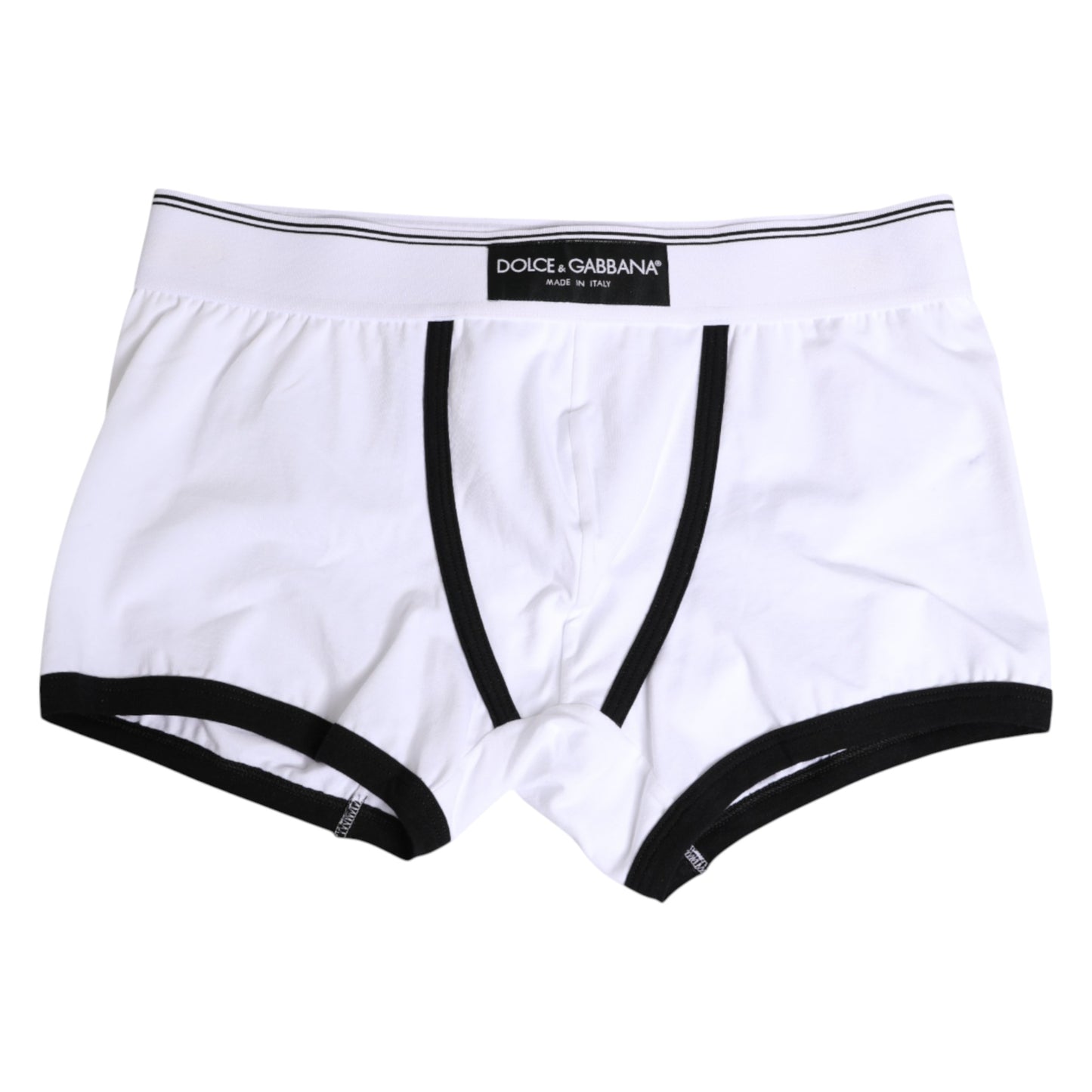 Dolce & Gabbana White Cotton Men Regular Boxer Underwear