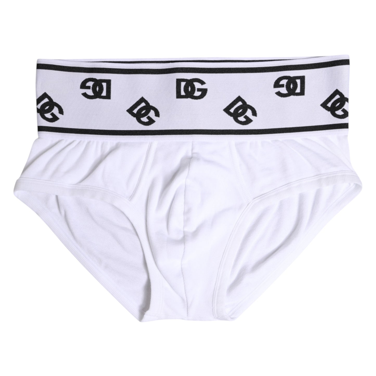 Dolce & Gabbana White Cotton Stretch Regular Brief Underwear