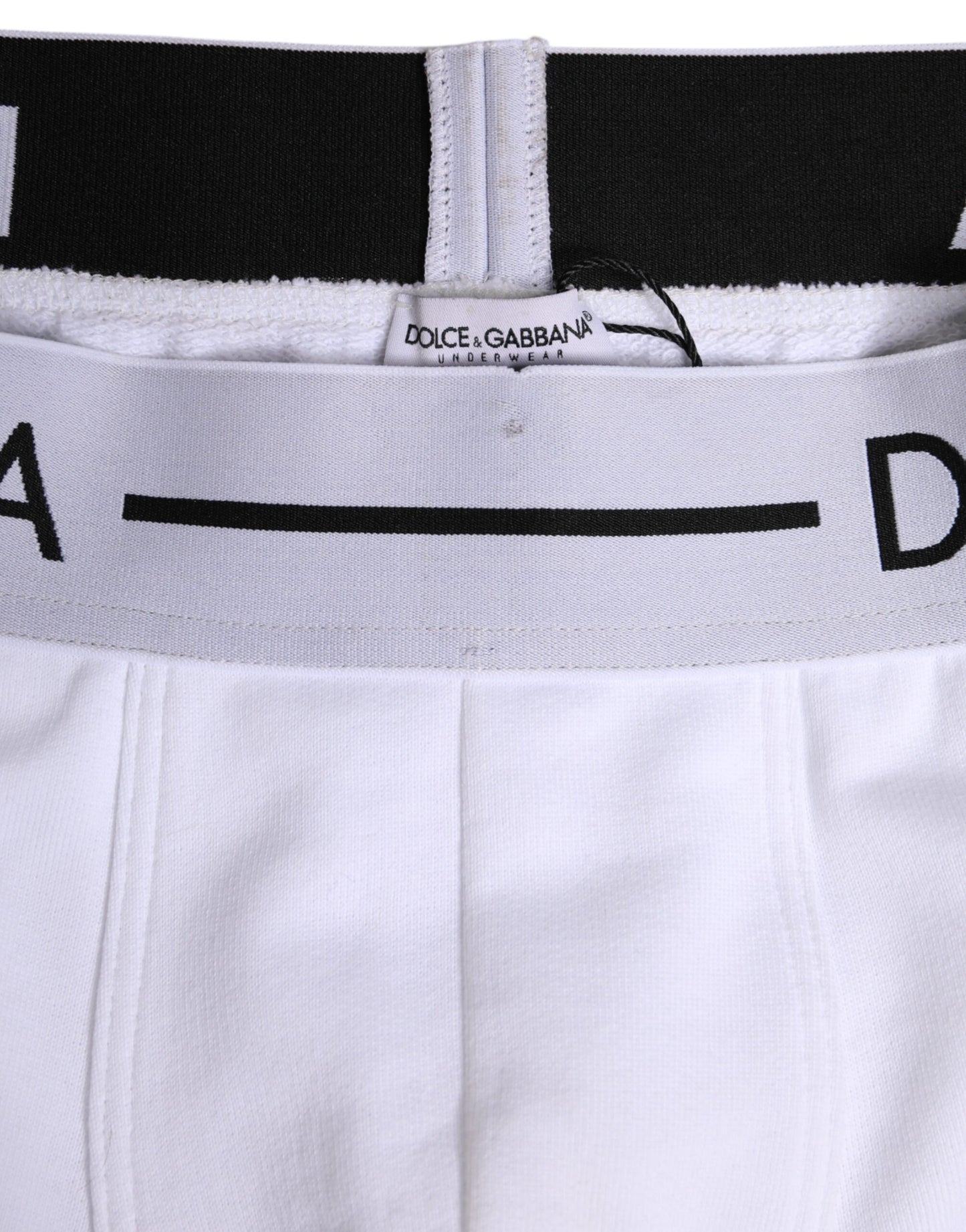 Dolce & Gabbana White Cotton Stretch Regular Boxer Underwear
