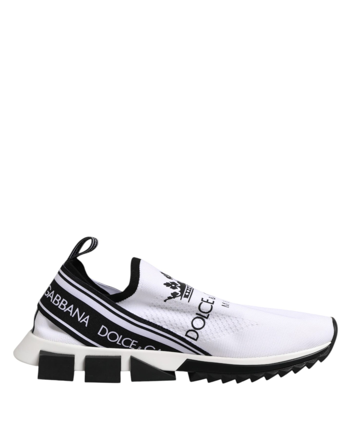 Dolce & Gabbana White SORRENTO Slip On Low Top Sneakers Shoes