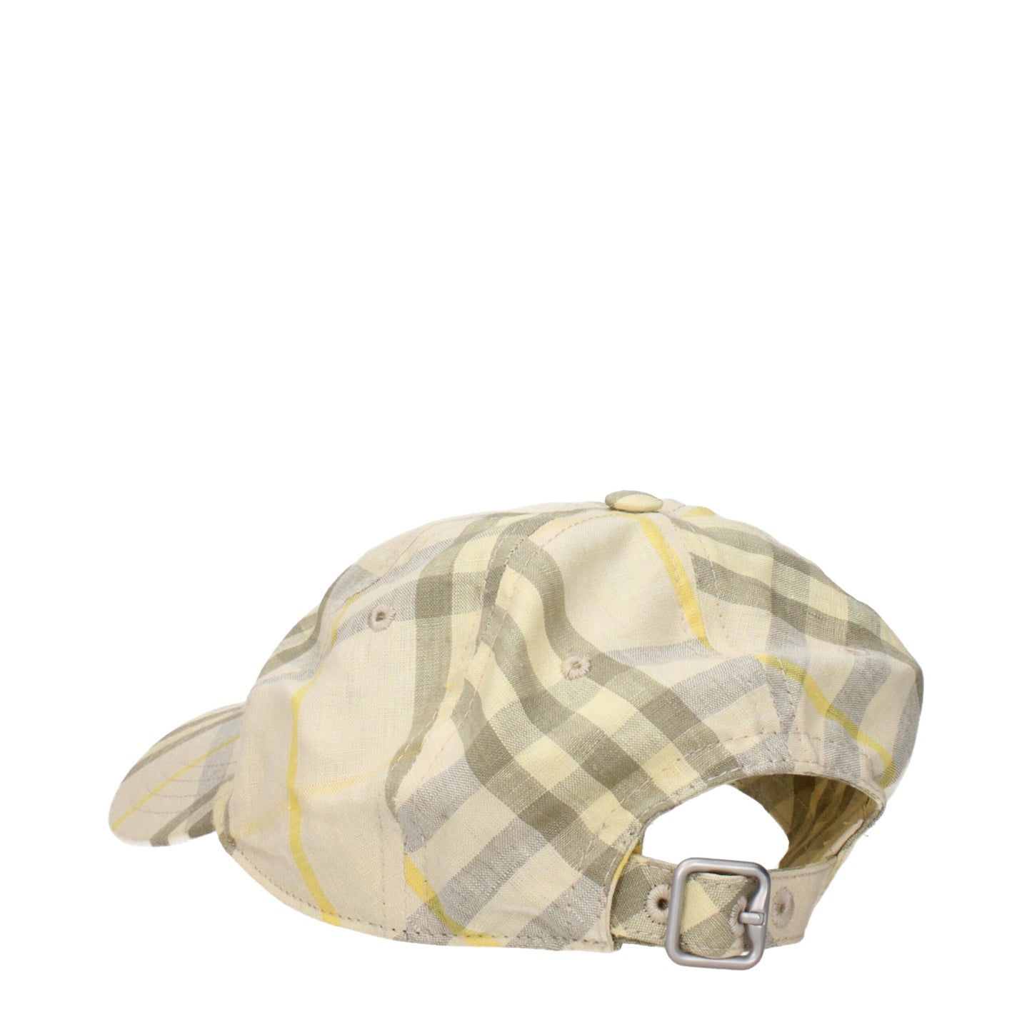 Burberry Beige Linen Caps (Baseball Hat)