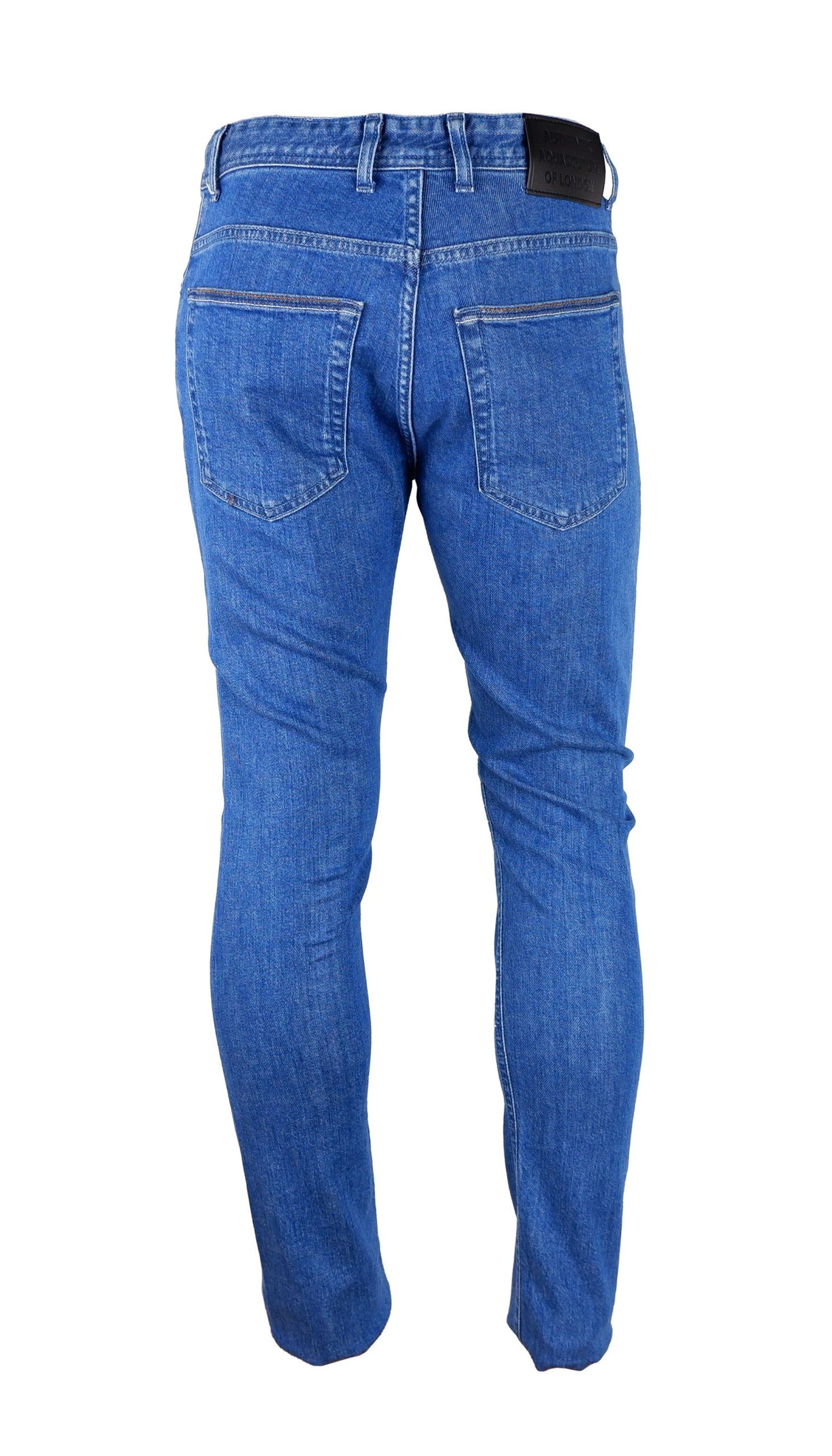 Aquascutum Blue Cotton Men Jeans