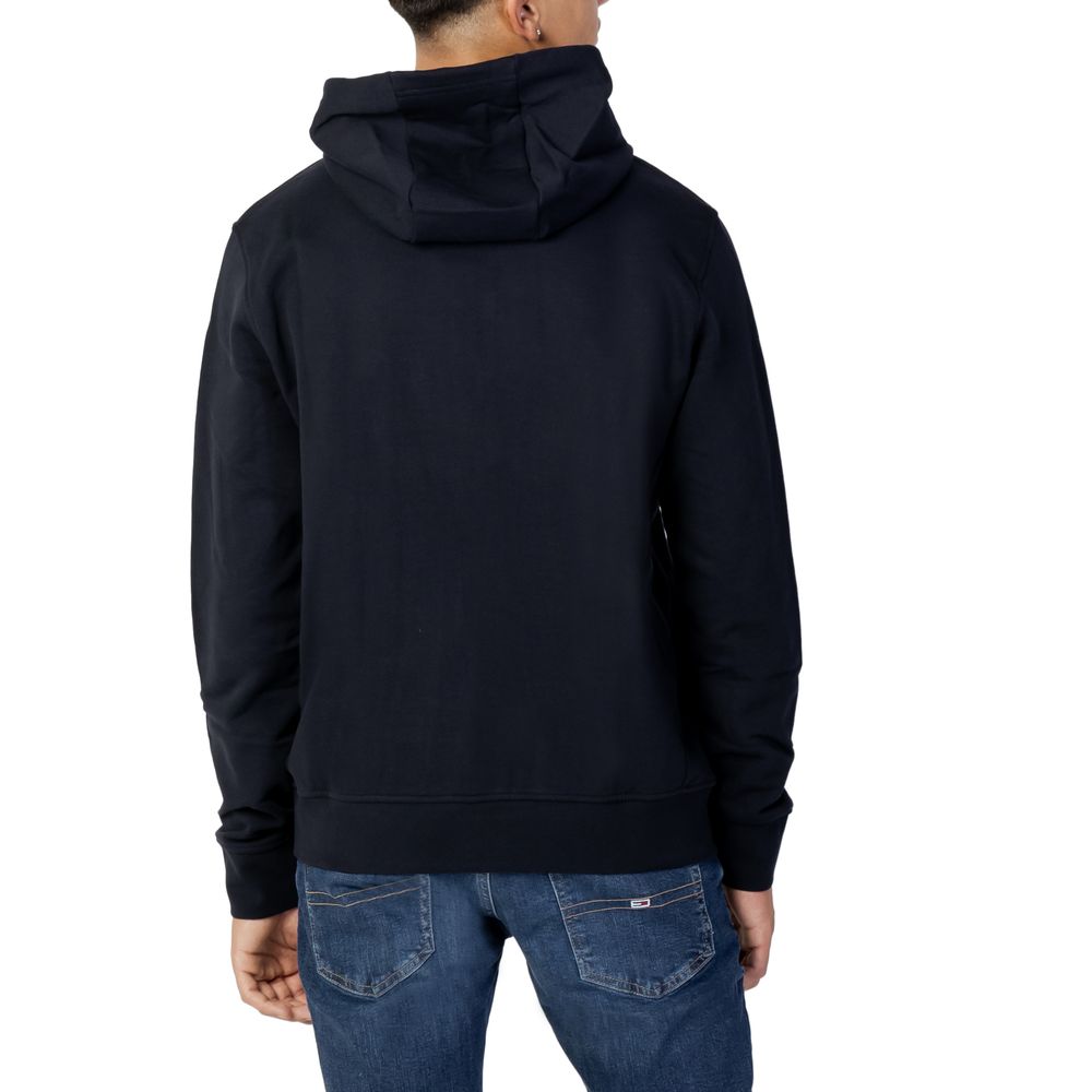 Armani Exchange Blue Cotton Hoody