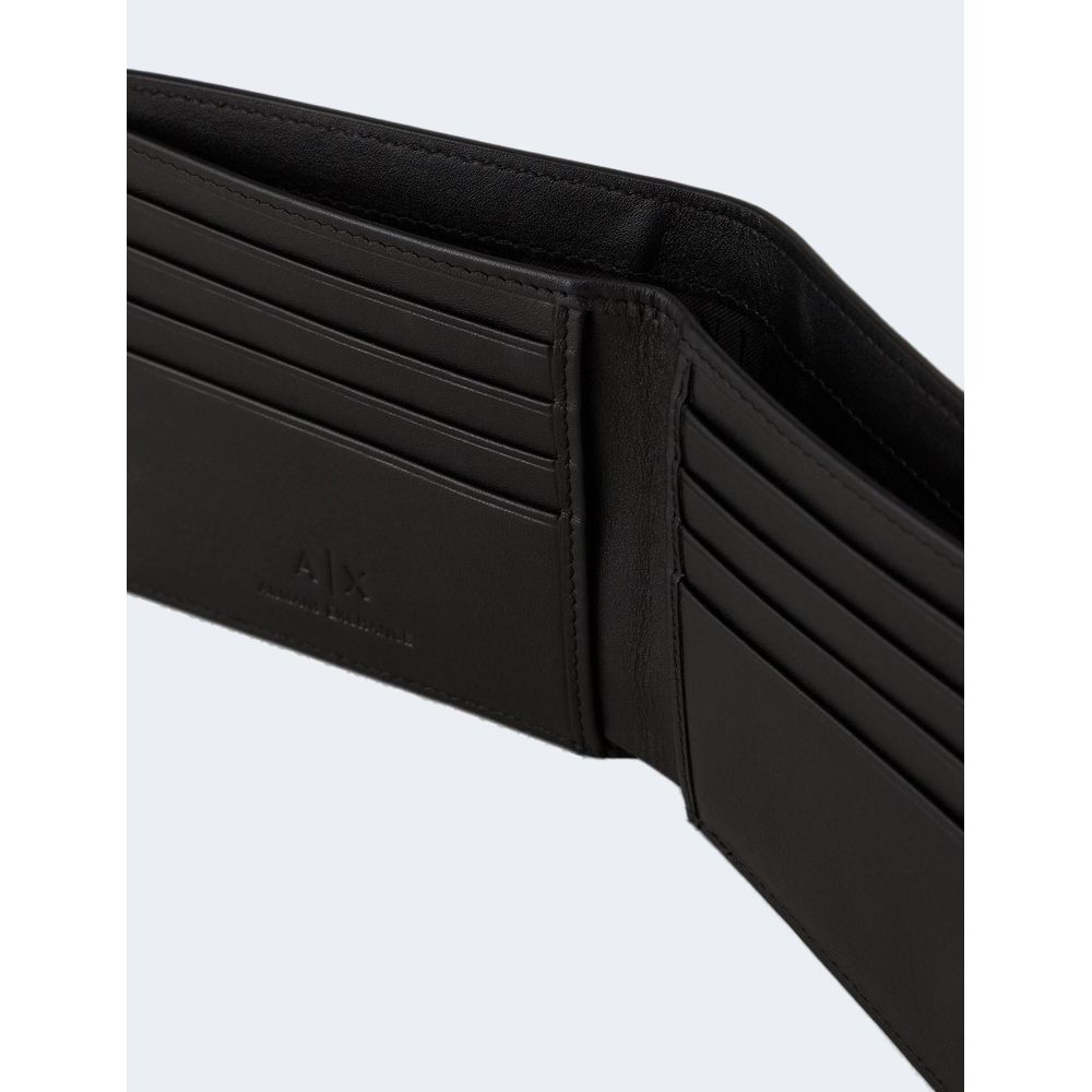 Armani Exchange Black Leather Cardholder