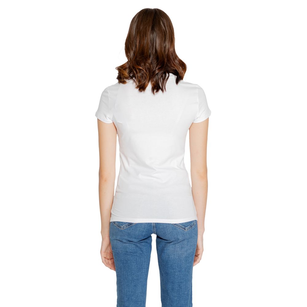 Armani Exchange White Cotton T-Shirt