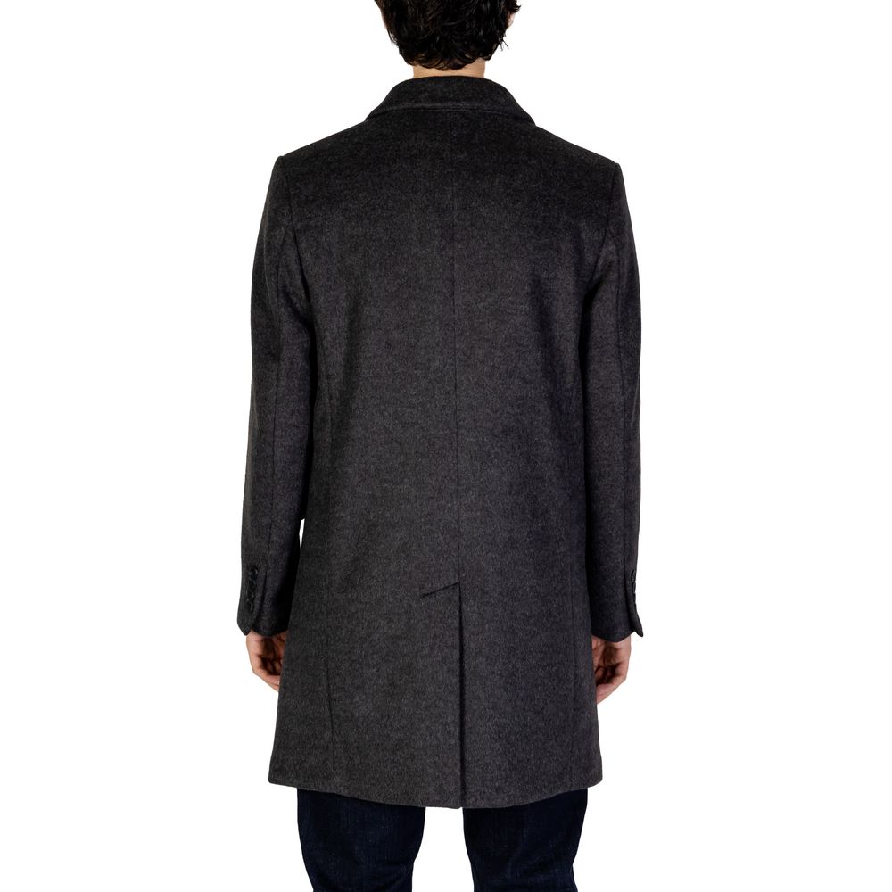 Antony Morato Gray Polyester Coat