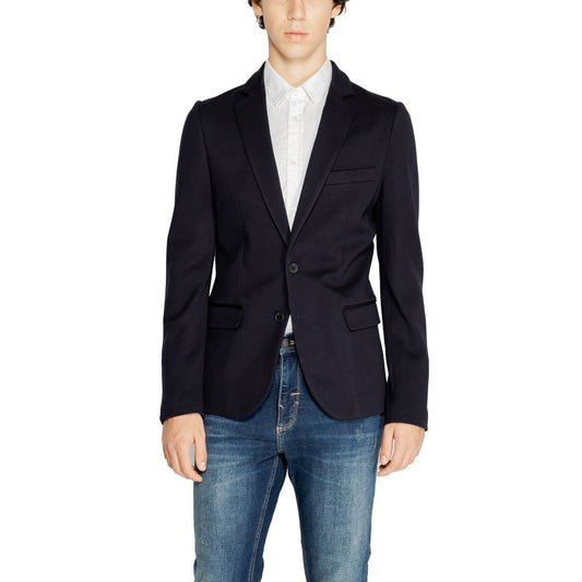 Antony Morato Blue Viscose Blazer