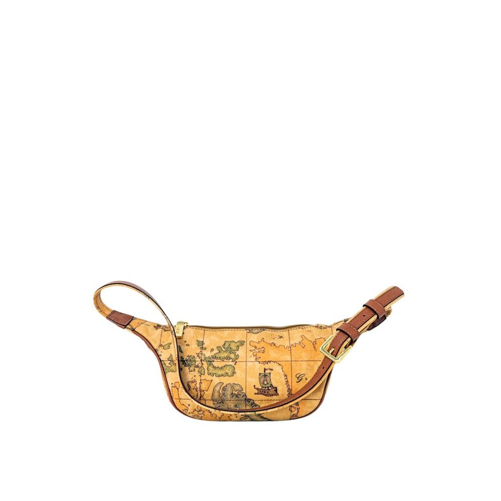 Alviero Martini Prima Classe Beige Leather Belt Bag