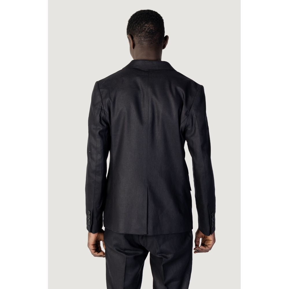 Antony Morato Black Linen Blazer