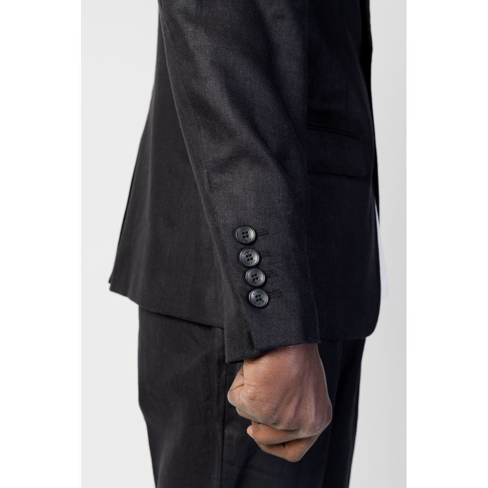 Antony Morato Black Linen Blazer
