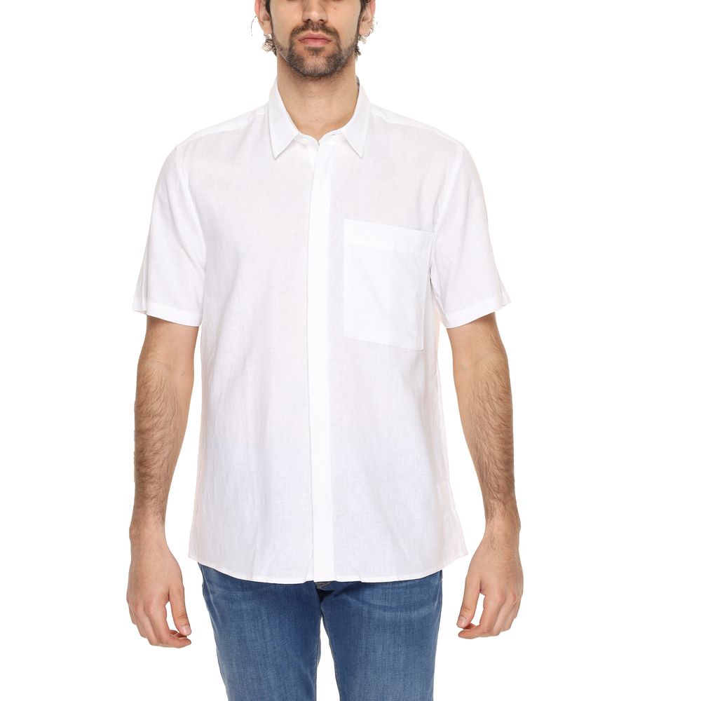 Antony Morato White Linen Shortsleeve