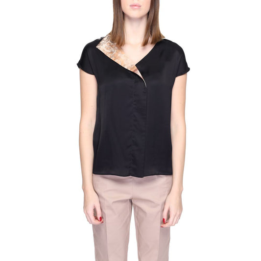 Alviero Martini Prima Classe Black Viscose Blouse
