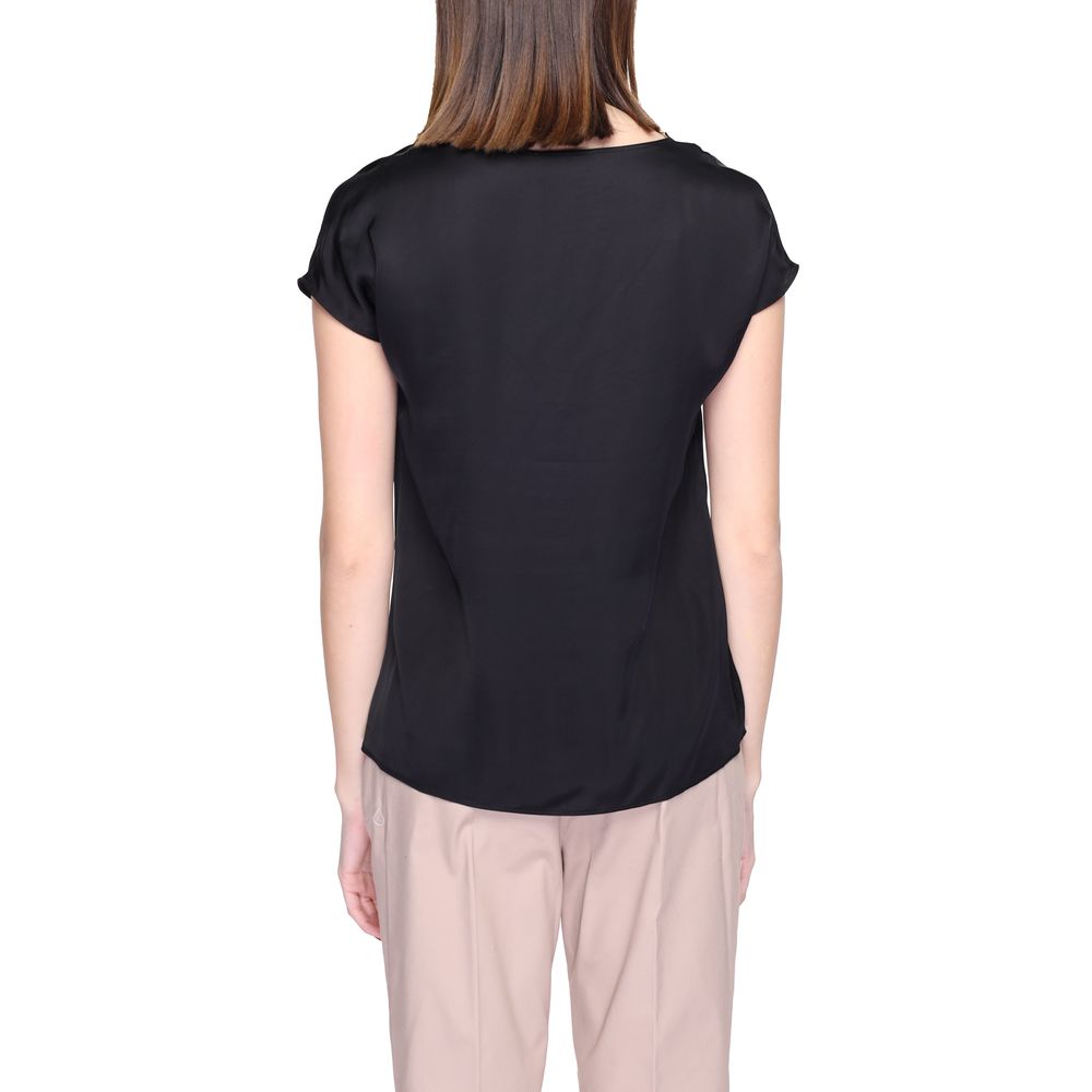 Alviero Martini Prima Classe Black Viscose Blouse