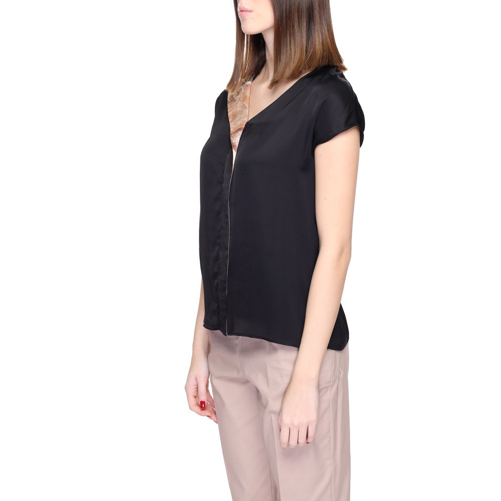 Alviero Martini Prima Classe Black Viscose Blouse