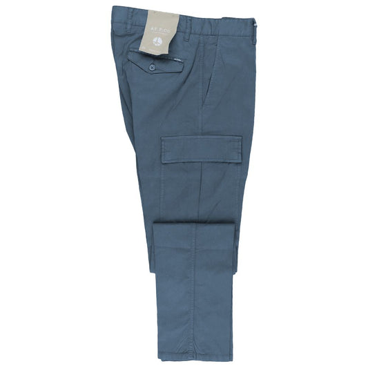 AT.P.CO Light Blue Cotton Men Trouser