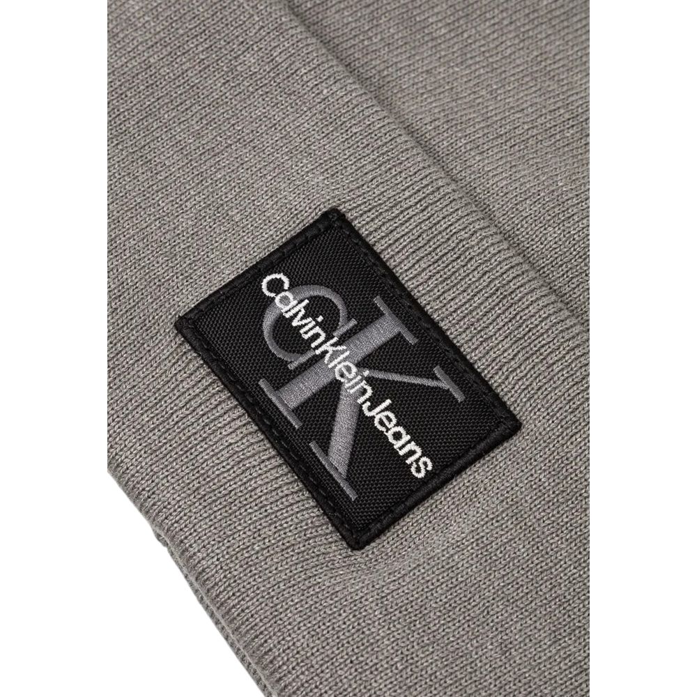 Calvin Klein Jeans Gray Cotton Caps Baseball Hat