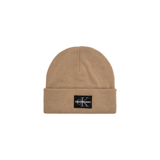 Calvin Klein Jeans Beige Cotton Caps Baseball Hat