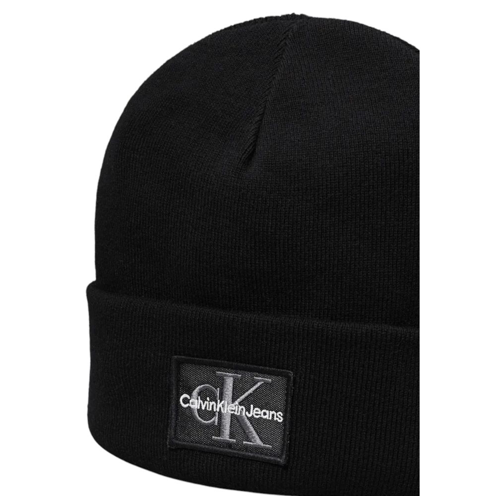 Calvin Klein Jeans Black Cotton Caps Baseball Hat