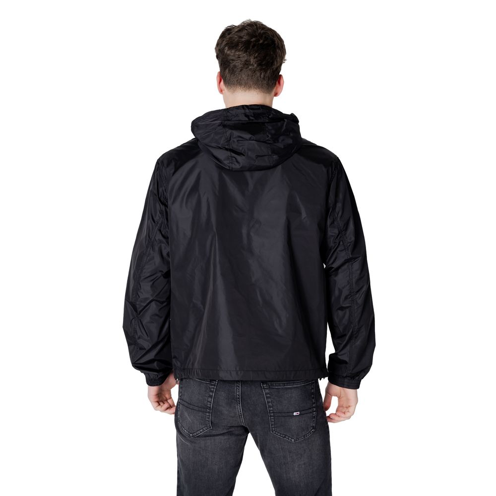 Armani Exchange Black Polyamide Jackets & Coat