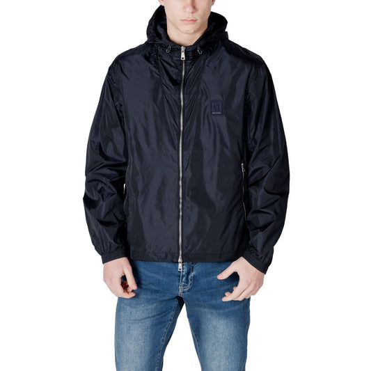 Armani Exchange Blue Polyamide Jacket