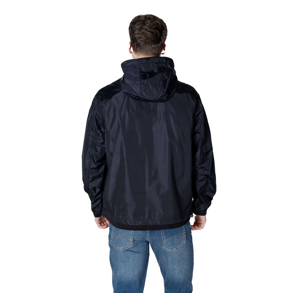 Armani Exchange Blue Polyamide Jacket
