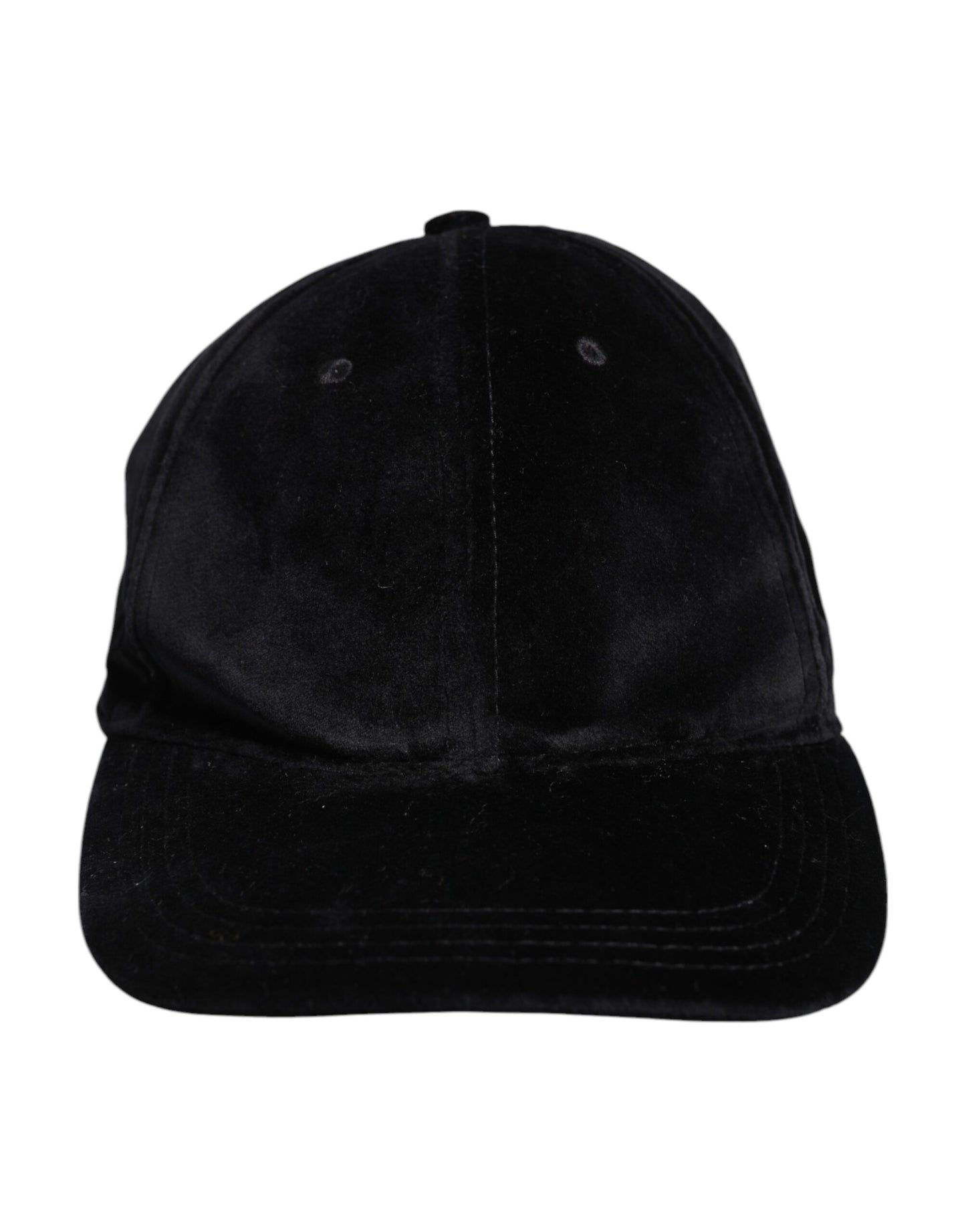 Dolce & Gabbana Black Cotton 6 Panels Baseball Cap