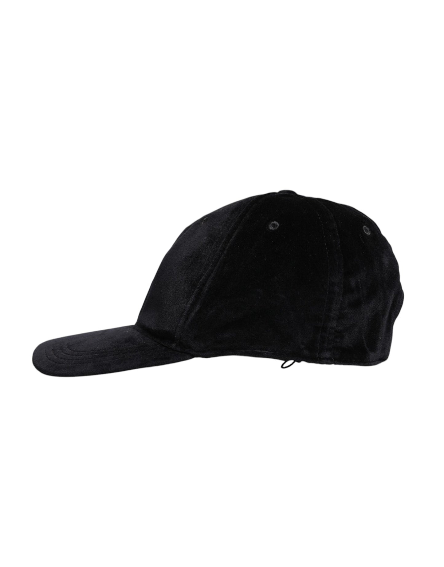 Dolce & Gabbana Black Cotton 6 Panels Baseball Cap