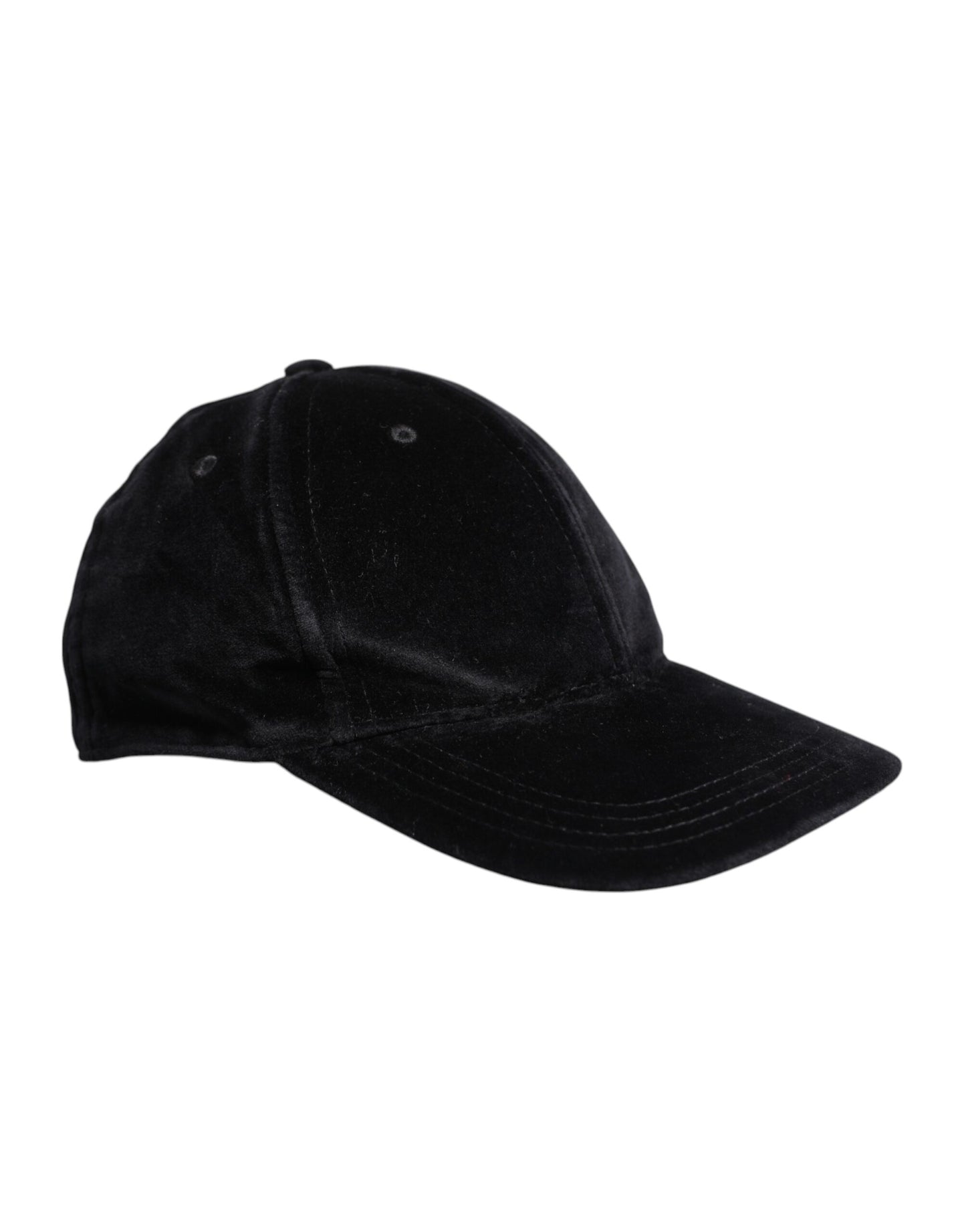 Dolce & Gabbana Black Cotton 6 Panels Baseball Cap