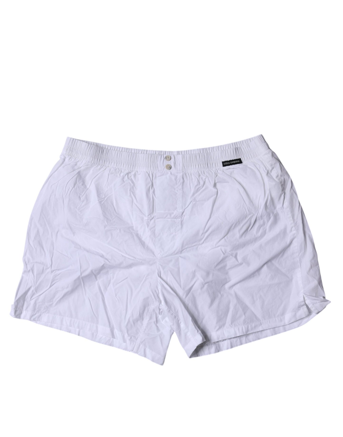 Dolce & Gabbana White Cotton Men Boxer Shorts Underwear