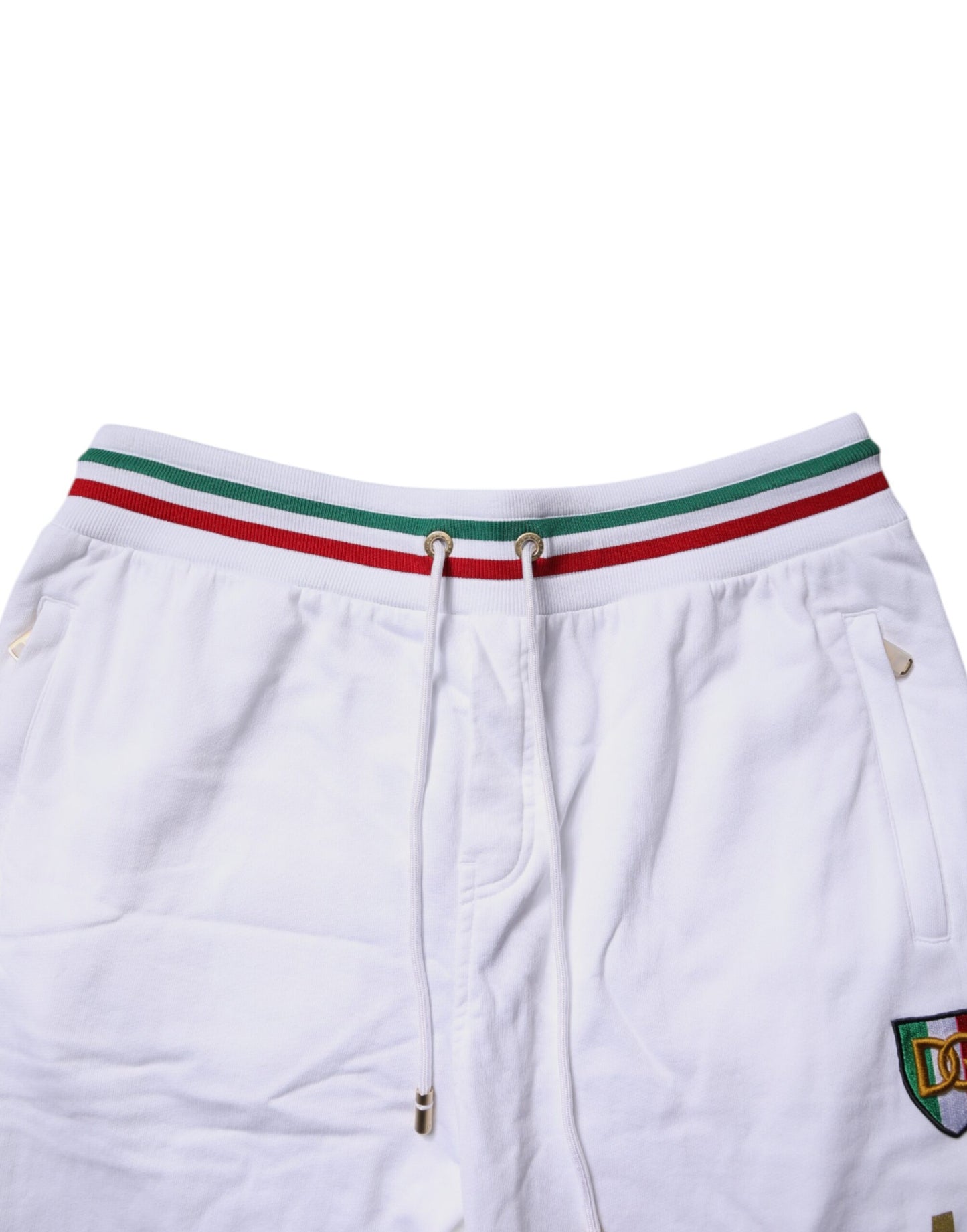Dolce & Gabbana White Italia Cotton Jogger Sweatpants Pants