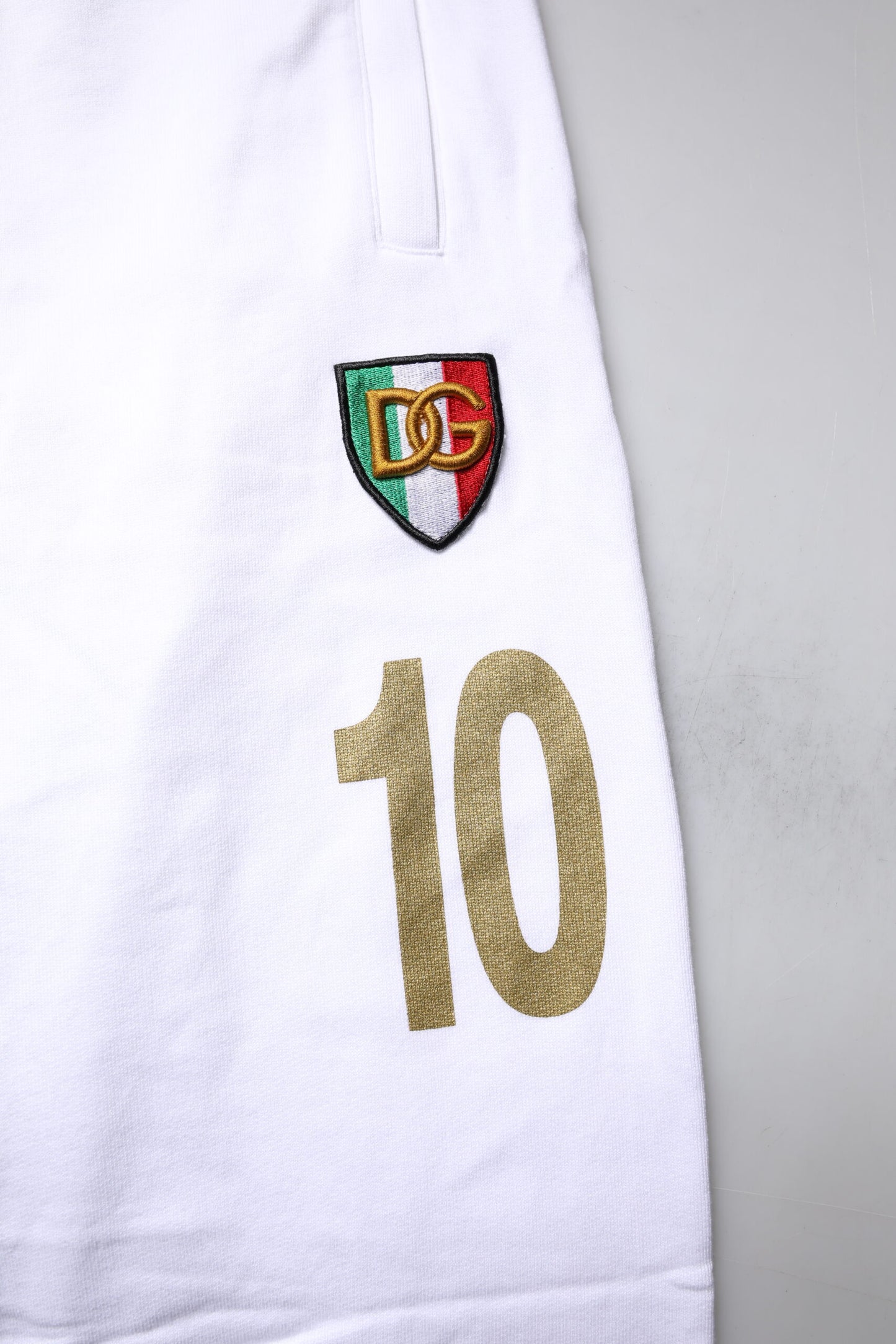 Dolce & Gabbana White Italia Cotton Jogger Sweatpants Pants