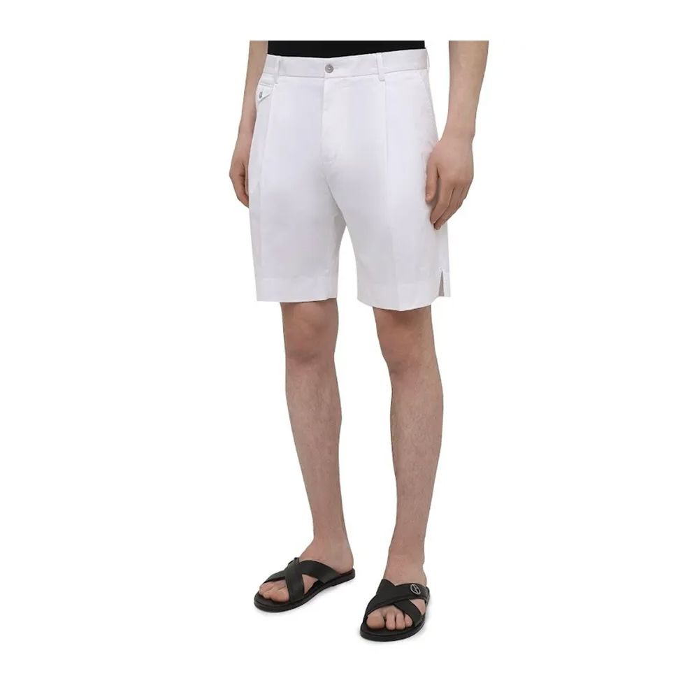 Dolce & Gabbana White Cotton Short